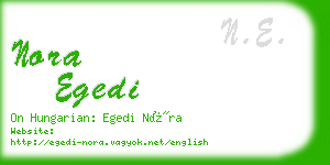nora egedi business card